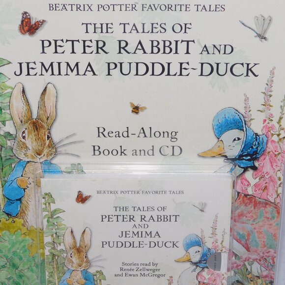 Beatrix Potter The Tales of Peter Rabbit  Read Along Book CD NEW Ewan McGregor - Picture 2 of 6
